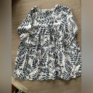 Pink Chicken Navy Fern Print Dress Size 18-24 Months
